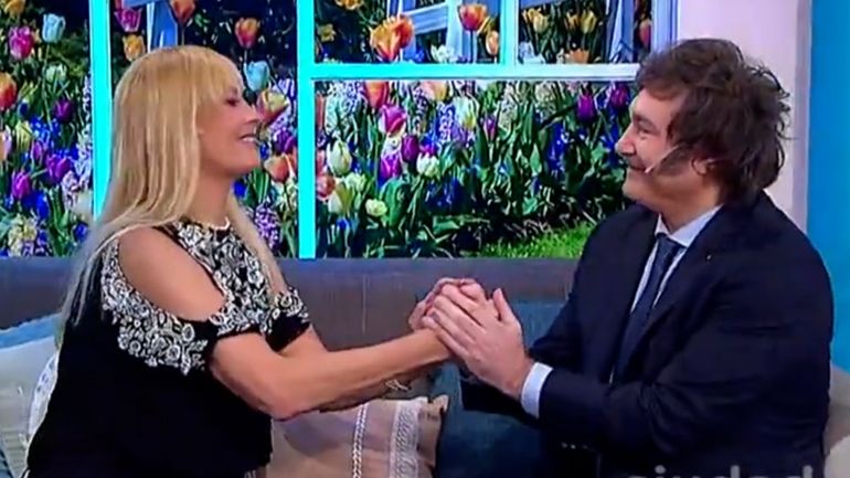 Yuyito González y Javier Milei Yuyito González y Javier Milei