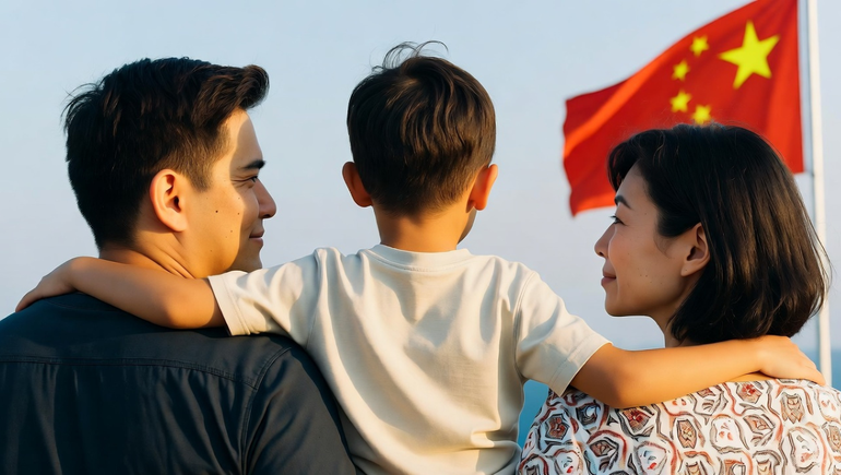 El menor vive en China con sus abuelos y los padres en Cipolletti.