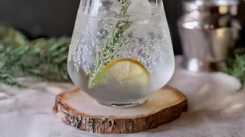 Cóctel navideño para sorprender: es muy fácil de preparar y tiene un efecto de árbol nevado en el vaso | LM Neuquen Cóctel navideño para sorprender: es muy fácil de preparar y tiene un efecto de árbol nevado en el vaso