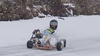 tierra del fuego: despues de 22 anos vuelve el karting sobre hielo tierra del fuego: despues de 22 anos vuelve el karting sobre hielo