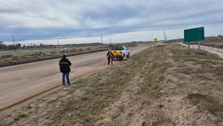 Obras preliminares para construir la circunvalación de Puerto Madryn.
