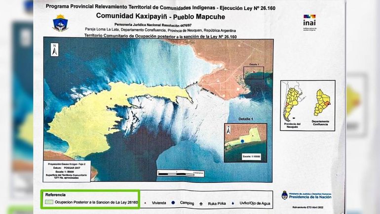 Los Kaxipayiñ reclaman que la provincia les escriture las tierras del ismo