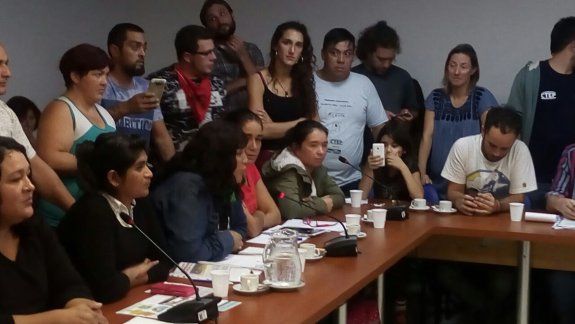 La cipoleña Lila Calderón fue una de las dirigentes de asentamientos que argumentaron ante diputados nacionales.