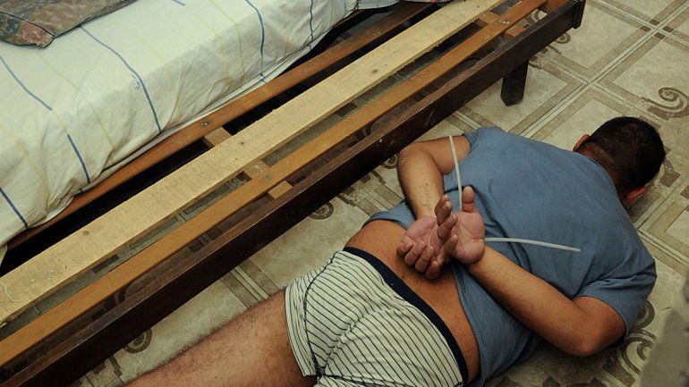 Policías en la zona sur del conurbano