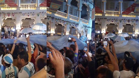 Nuevo banderazo argentino en Qatar en la previa de Polonia