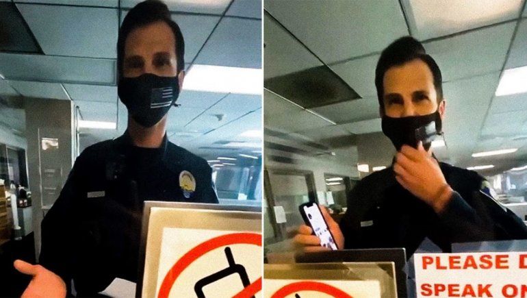 Quiso zafar del escrache con música prohibida