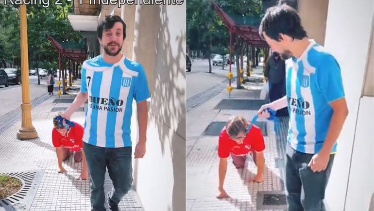 La bizarra apuesta que tuvo que cumplir un hincha de Independiente