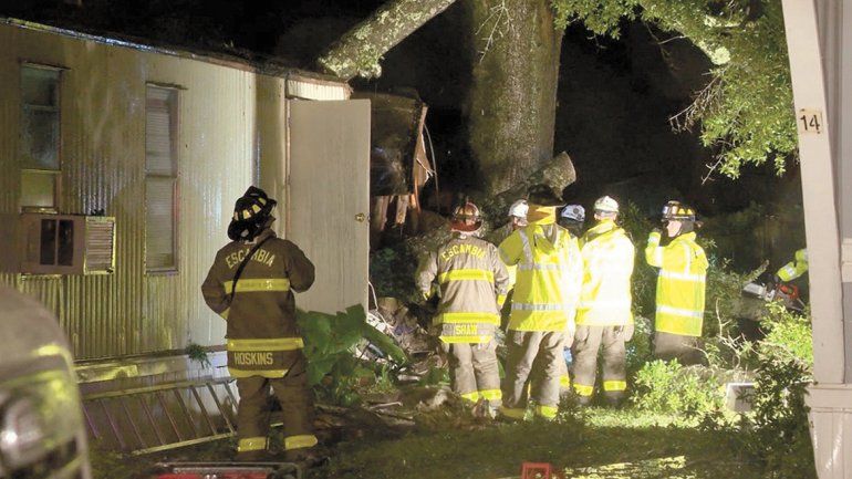 La tormenta tropical se debilitó al llegar al Golfo de México.