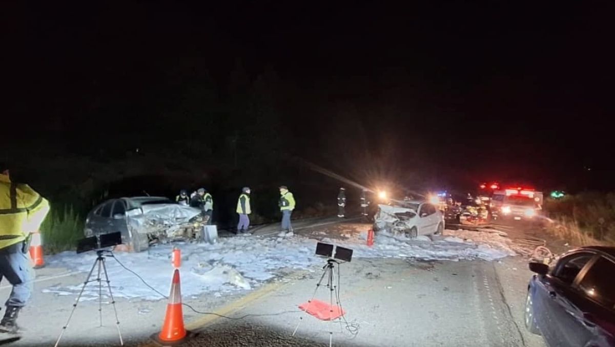 El violento choque sobre Ruta 40, cerca de San Martín de los Andes