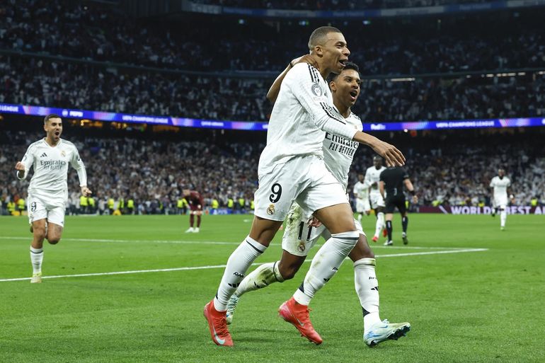 Mbappé fue la gran figura de la noche madrileña y el Real está en octavos.&nbsp;