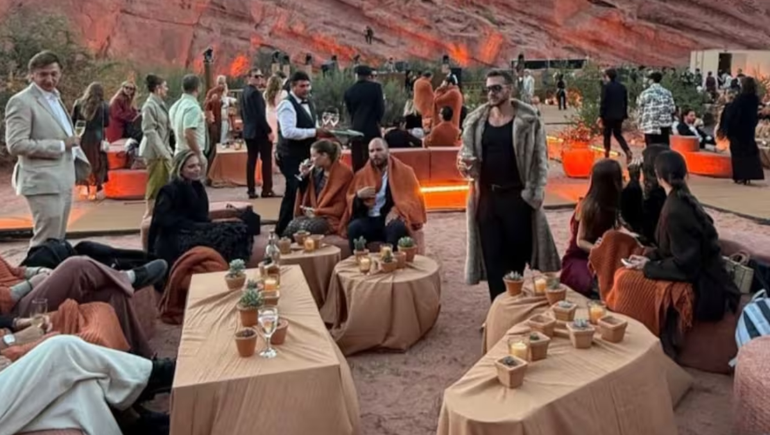 Se desató la polémica por un casamiento en una zona protegida.