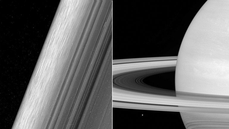 La Nasa capturó las imágenes más nítidas de los anillos de Saturno