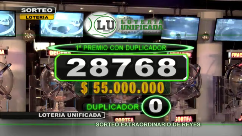 El primer premio del Sorteo de Reyes de La Lotería Unificada para el 28.768