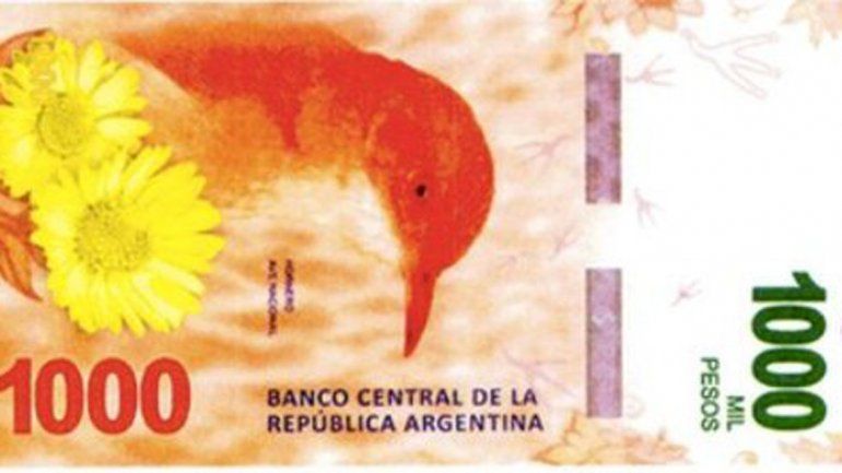 En diciembre comienza a circular el billete de mil pesos