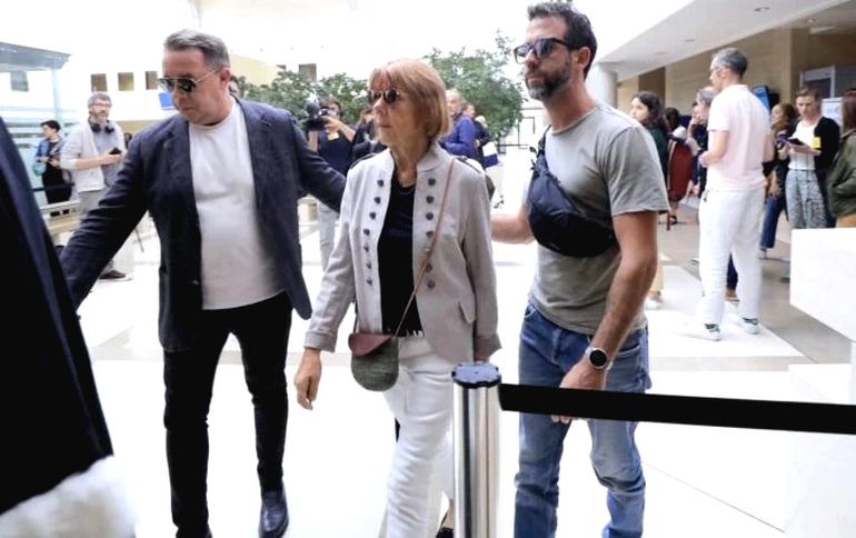 Gisele Pelicot, en una de las audiencias. Gisele Pelicot, en una de las audiencias.