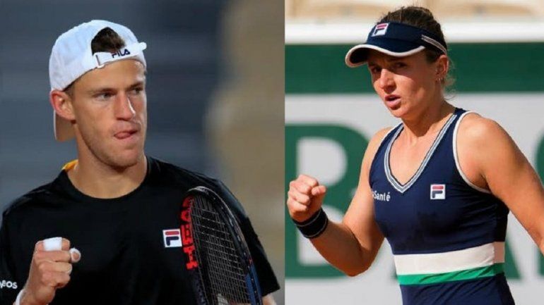 Diego Schwartzman y Nadia Podoroska a darlo todo en el Roland Garros