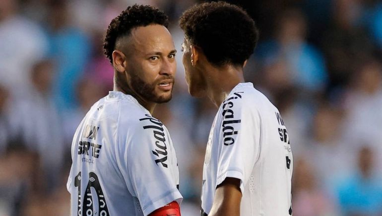 Neymar marcó un gol y se cruzó con Robinho Jr en medio de la polémica: qué dijeron tras la pelea
