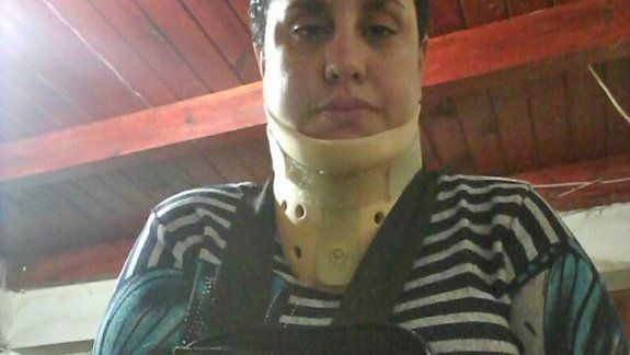 Julieta Petrolo, además, terminó con cuatro vértebras comprometidas.
