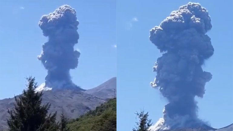 El volcán Chillán volvió a sorprender con una explosión.
