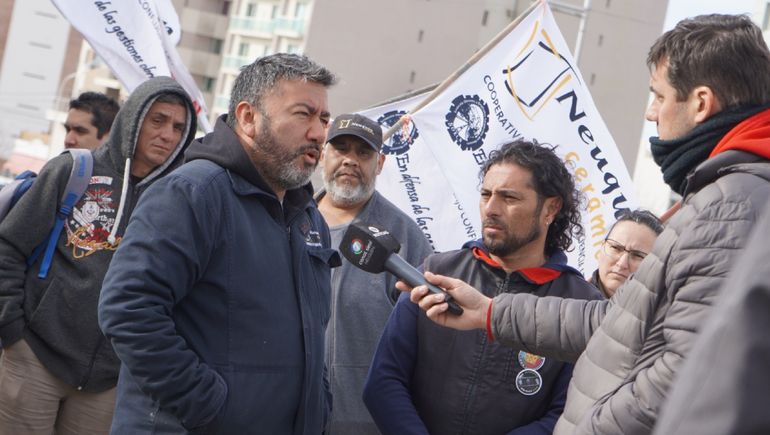 El reclamo de Cerámica Neuquén. El reclamo de Cerámica Neuquén.
