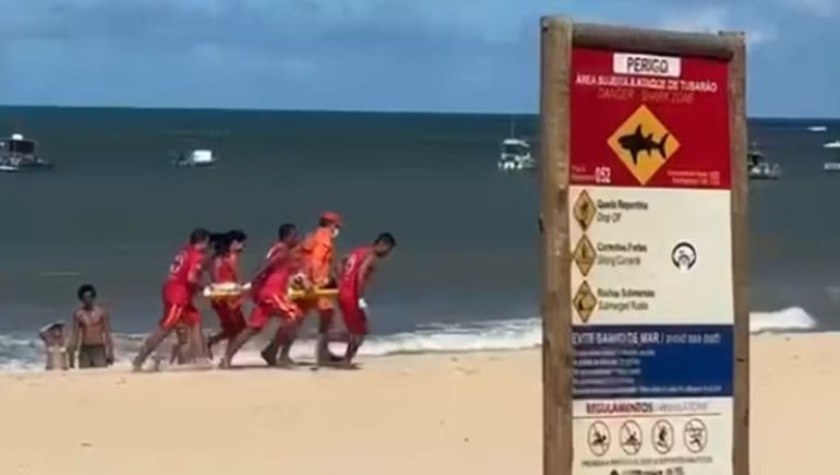 Tiburones al acecho en Brasil: un niño y una joven fueron atacados y sufrieron amputaciones