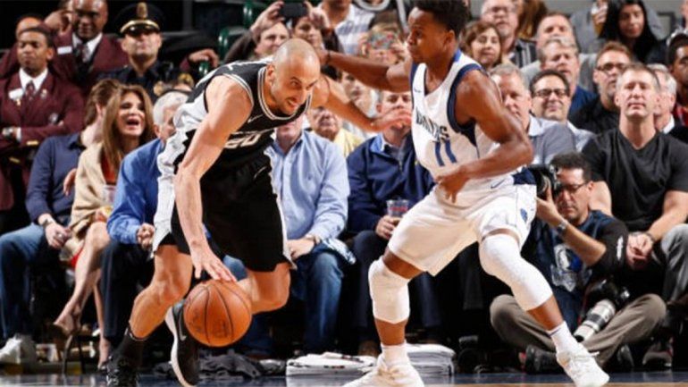 Otro buen aporte de Manu para la victoria de los Spurs