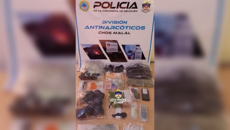 Desbarataron dos kioscos narco en Chos Malal que vendían droga por Telegram