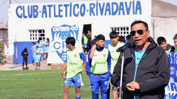 rioseco inauguracion cesped club rivadavia