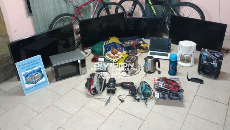 Allanamiento permitió recuperar objetos robados en varios hechos