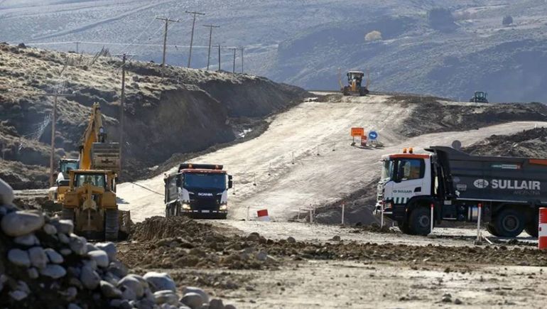 Avanza la obra de pavimentacion de una importante ruta del norte neuquino.&nbsp;