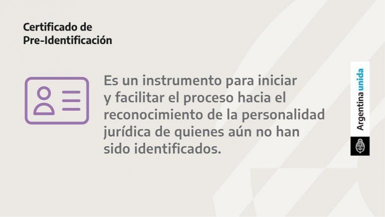 Certificado de Preidentificación (CPI), Anses.