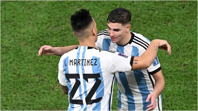 Julián Álvarez y Lautaro Martínez Julián Álvarez y Lautaro Martínez