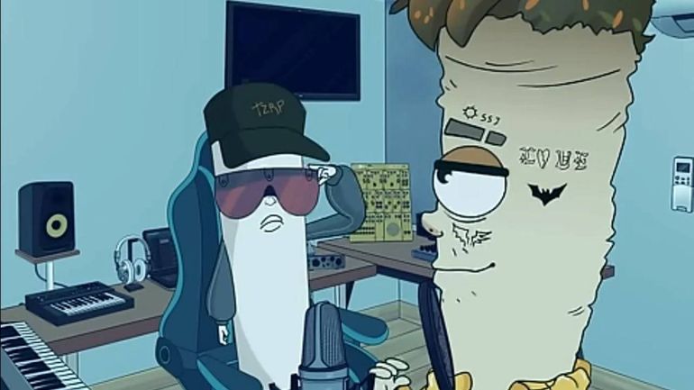 Las caracterizaciones de Bizzarrap y el Duki en la serie animada “Wasted Las caracterizaciones de Bizzarrap y el Duki en la serie animada “Wasted