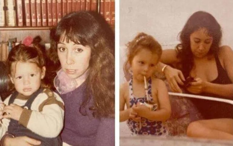 Pampita junto a su madre, de la que heredó genes brasileros. Pampita junto a su madre, de la que heredó genes brasileros.