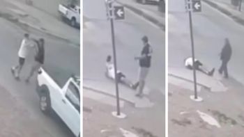 La secuencia de la golpiza que recibió el jubilado. La secuencia de la golpiza que recibió el jubilado.