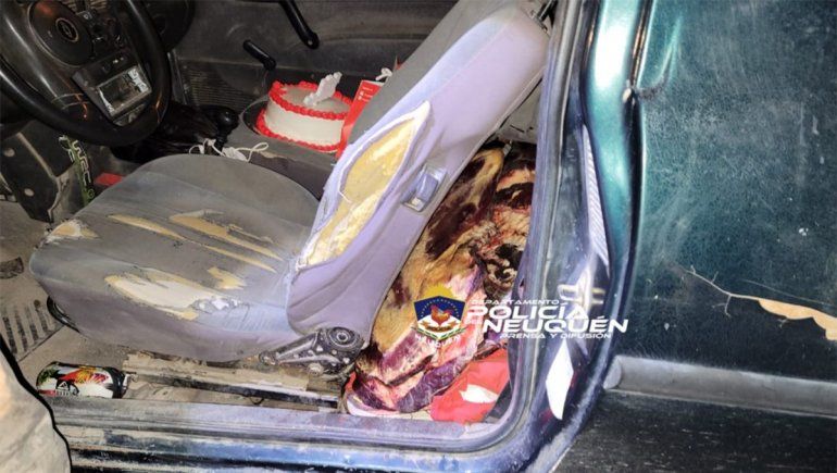 Cumpleaños arruinado: secuestran 50 kilos de carne, pero la torta se salvó