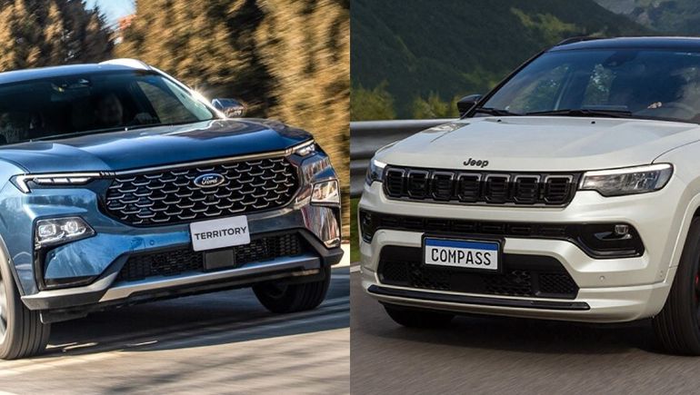 Qué SUV conviene comprar entre Ford Territory y Jeep Compass.