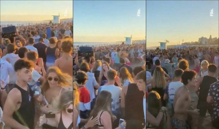 Verano en Pinamar: pelea multitudinaria en la playa dejó una herida
