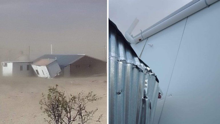 Los Catutos: ráfagas de 100 km/h tiraron un trailer del CPEM 98