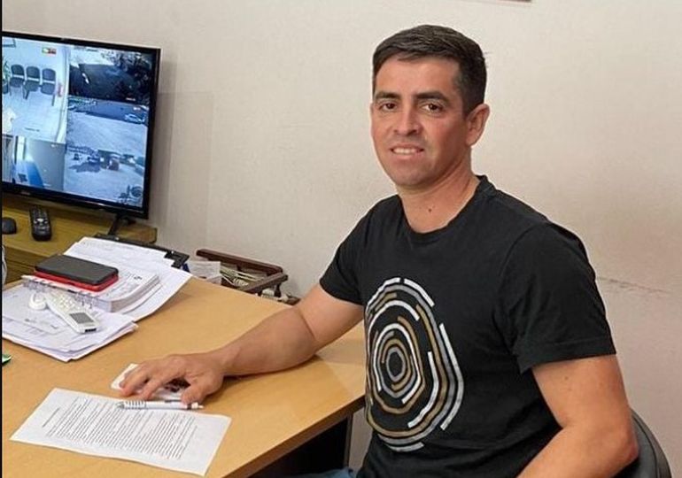 Lucas González, intendente de Chichinales, en Río Negro. Lucas González, intendente de Chichinales, en Río Negro.