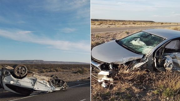 Fuerte choque cerca de Piedra del Águila: hay dos personas heridas