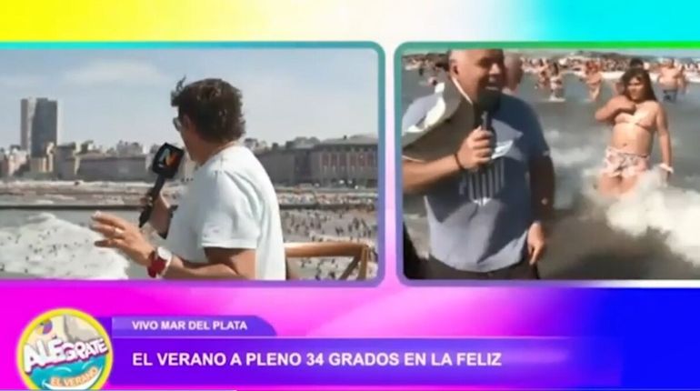 El video del momento exacto en que el meteotsunami pasó por Mar del Plata y dejó un muerto y decenas de heridos.