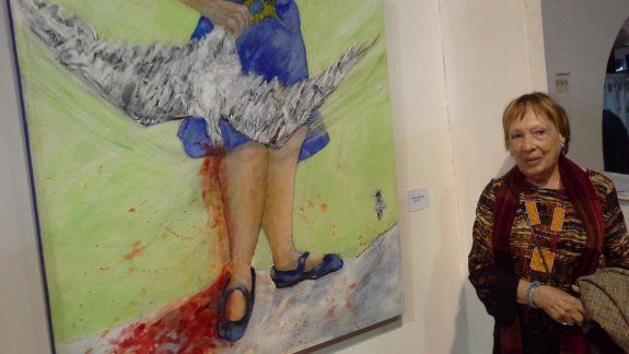 Liliana Montes Le Fort, arquitecta y artista. Su obra fue realizada para esta muestra.