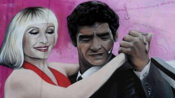 Por una Cabeza, exabrupto de colores, mural de Alefredo Segatori en homenaje a Diego Maradona, ubicado en el barrio porteño de Palermo. Foto: Telam. Por una Cabeza, exabrupto de colores, mural de Alefredo Segatori en homenaje a Diego Maradona, ubicado en el barrio porteño de Palermo. Foto: Telam.