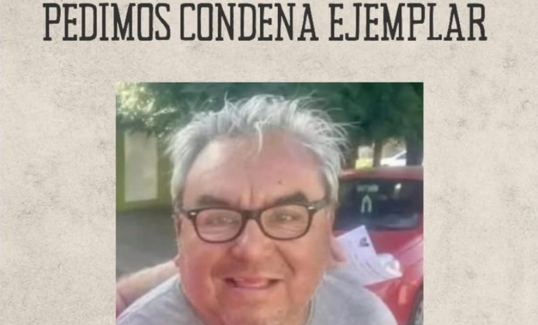 La foto del herrero Francisco Roldán, en uno de los posteos para pedir justicia por Lía Falcón. La foto del herrero Francisco Roldán, en uno de los posteos para pedir justicia por Lía Falcón.