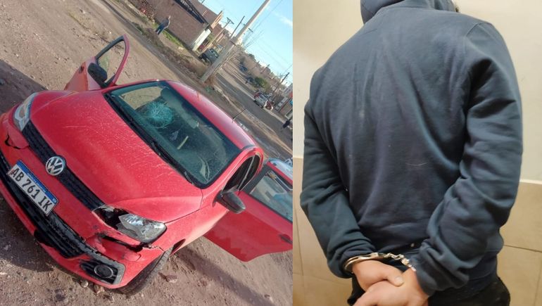 Persecución de película en Centenario permitió recuperar un auto robado en Cipo