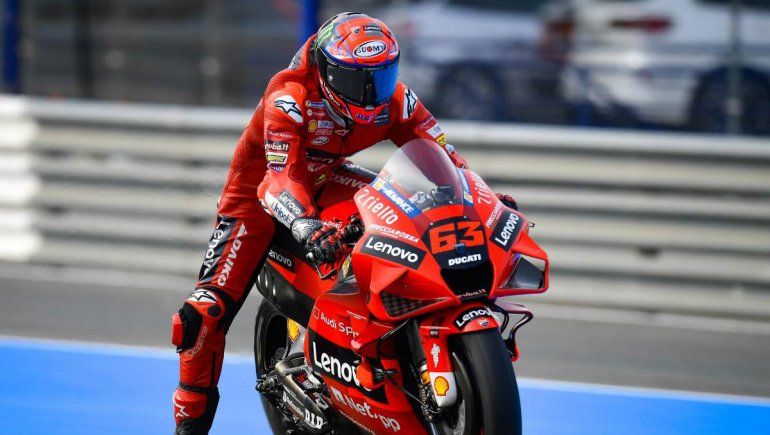 Francesco Bagnaia dominó las acciones del viernes del MotoGP en Jerez de la Frontera.