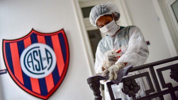Desinfectan las instalaciones de San Lorenzo.