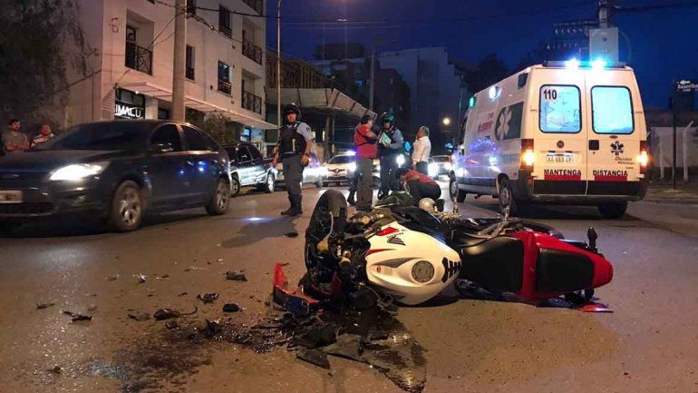 Mujer resultó herida tras un choque en Santa Genoveva