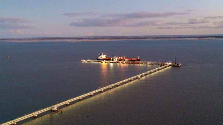 La terminal de Otamerica en Puerto Rosales incrementó los despachos de petróleo de Vaca Muerta.